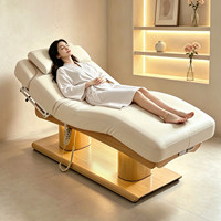 Elektrische Edelstahl-SPA-Massageliege mit Konstanttemperatur-Heizung, Vollständig Höhenverstellbar, für Beauty, Gesichtsbehandlungen, Hotel, Fitness, Schlafzimmer