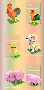 Micro Diamond Nano <strong>Blocks</strong> Small Particle Puzzle Building <strong>Blocks</strong> DIY Toy Plastic Animal Zodiac <strong>Rat</strong> Ox Tiger Rabbit Dragon Set - Product Image 6