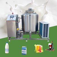 Ligne de production de lait pasteurisé 1000L, pasteurisateur de lait et de bière 500 litres, machine de pasteurisation et de remplissage HTST pour jus