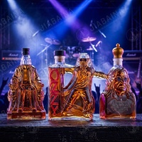 Botellas de Licor de Vidrio con Forma Personalizada, Decantadores de Vidrio Decorativos Creativos para Licores y Regalos