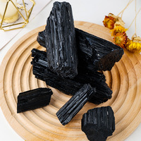 Pierre brute de tourmaline noire naturelle, diffuseur d'aromathérapie, spécimen décoratif, artisanat, décoration d'aquarium, pierre concassée