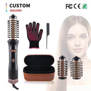 Cepillo de Aire Caliente Giratorio 2 en 1 Shenyuan SYC487 con Cabezal Rizador Intercambiable, Motor DC de 1200W, <span class=keywords><strong>Secador</strong></span> de Pelo con Temperatura Ajustable para Mujeres - Product Image 1