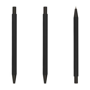 Minimally Designed Hexagonal Metal Ballpoint <b>Pen</b> with No <b>Pen</b> Clip 1.0mm Tip Black Ink-Novelty <b>Gift</b> <b>Pen</b> - Product Image 5