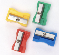 Taille-crayon manuel multicolore, lames durables en plastique et en acier, couleur personnalisée, taille-crayon pour étudiants, vente en gros