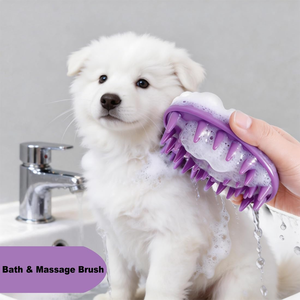 2026 New Design Soft Silicone Universal Ellipse <b>Pet</b> Bath <b>Brush</b> Conical Comb with Hook Hole for <b>Pet</b> Grooming and Massage - Product Image 2