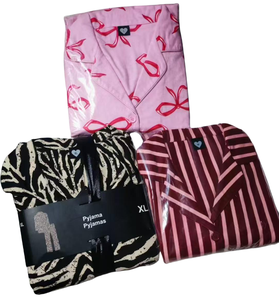 Liquidación de fábrica Ropa Stocklot Marca Nueva Offprice Mezcla de colores Pijama Homewear Set EE. UU. EUR Tamaño EE. UU. EUR Tamaño Proveedor de pijamas - Product Image 1