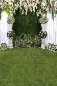 אביב חתונה תפאורות פרח ירוק דשא עץ וילון יום הולדת מסיבת פיקניק חיצוני סניק רקע צילום עבור תמונה סטודיו - Product Image 3