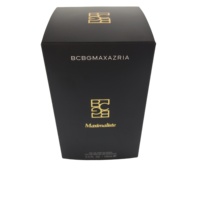 Boîte d'expédition en carton recyclé noir mat en gros avec logo UV en relief PPWR, adaptée pour l'emballage de chaussettes, cosmétiques, vêtements et parfums