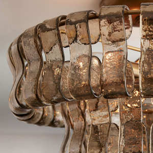 American Living Room Main <b>Ceiling</b> Lamp Antique Restaurant <b>Bedroom</b> Luxury French High-end clear or Smoke Glass Chandelier - Product Image 6