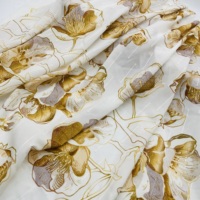 Robe de mariée transparente pour femme en tissu chiffon, jacquard à rayures Dobby, 100 % polyester, infroissable, poids moyen, pour confection de vêtements