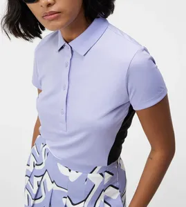 Chemises de golf personnalisées en gros avec logo, polos de sport en polyester à séchage rapide pour femmes - Product Image 1