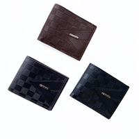 Grosir dompet lipat ganda murah kulit pu pria desa Turki