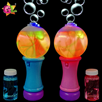 Light Up Bubble Toys führte Mini-Rundball-Bubble-Zauberstäbe mit Sound-Fun-Geschenken für Kinder-Sommer-Outdoor-Spielzeug