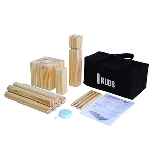 Roi et soldat ménage extérieur pelouse <span class=keywords><strong>jeu</strong></span> sport <span class=keywords><strong>jouet</strong></span> Spot en bois pour Kubb bibliothèque balle en bois de pin et métal - Product Image 1
