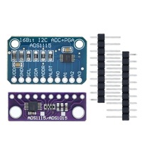 Module de développement de convertisseur analogique-numérique de précision subminiature 16 bits ADS1115, 4 canaux, communication I2C, Linux