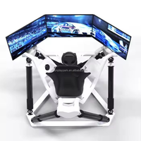 Simulateur de course 3DOF-6DOF à monnayeur, machine de jeu de conduite 4D en fibre de verre, pour intérieur et extérieur, école, maison, aéroport, 1 joueur