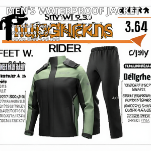 Chaqueta y Pantalones de Motociclismo Impermeables Unisex, Ropa de Ciclismo Reflectante y Resistente al Viento para Exteriores - Product Image 2