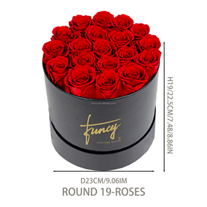 Boîte Ronde Éternelle avec Roses Stabilisées Enchantées pour Célébrations de Remise de Diplôme, de la Saint-Valentin ou de Noël - Product Image 2