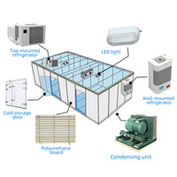 Nouvelle unité de réfrigération de chambre froide monobloc murale, congélateur automatique, refroidisseur à condensation monobloc