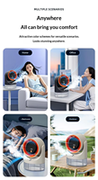 Nuevo Ventilador de Escritorio con Humidificador 2026, Temporizador Digital de 100 Velocidades, Circulador de Aire Portátil para Enfriamiento Interior del Hogar