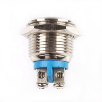 Livolo-interrupteur à bouton-poussoir en métal, 16mm, sans nc, étanche, fournitures d'usine