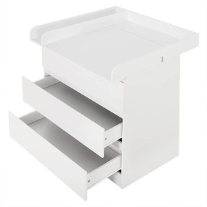 <span class=keywords><strong>Table</strong></span> à <span class=keywords><strong>langer</strong></span> moderne 2-en-1 blanche brillante pour bébé et enfant, avec unité à <span class=keywords><strong>langer</strong></span>, 3 tiroirs et dispositif anti-renversement, MOQ 100 - Product Image 3