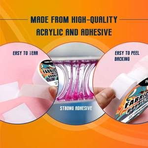 Nastro <span class=keywords><strong>Biadesivo</strong></span> in Poliestere YONGJIN (2 Rotoli) Adesivo Acrilico Senza Cuciture/Necessità di Stiratura <span class=keywords><strong>per</strong></span> Riparazioni Rapide di Abbigliamento e Orlatura - Product Image 5