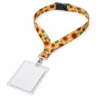 Cordon de cou Tournesol Sensibilisation Autisme pour Enfants, Porte-badge et Porte-clés