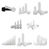 Vis sans tête en nylon M8 4mm, Vis à tête fraisée en nylon, Vis hexagonale en nylon, Vis en nylon M3.5, Vis en plastique
