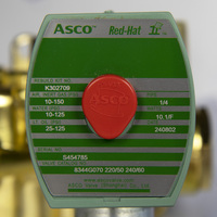 ASCO 8344G070 Actionneur de vanne à solénoïdes double 4 voies 1/4 NPT, corps en laiton NPT, vanne à solénoïdes à piston pilotée