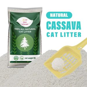 Arena para Gatos de Yuca Biodegradable Ecológica de Alta Calidad, Baja en Polvo, Aglutinación Rápida y Control de Olores, Fabricación OEM ODM - Product Image 1
