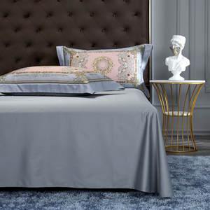 Luxury European Style Printing Cotton Quilt Cover Bed Sheet Queen Size Light <strong>Yellow</strong> <strong>Bedding</strong> <strong>Sets</strong> - Product Image 6