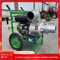 Bomba Centrífuga de Aleación de Aluminio de Alta Presión Diésel con Carro para Riego Agrícola, Uso Industrial, Huertos y Prevención de Inundaciones OEM