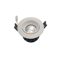 Plafond extérieur noir blanc led aluminium ip65 6w 15W dimmable LED downlights home lights spot avec pilote