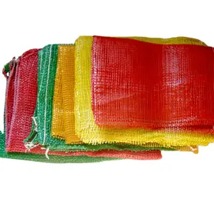 ถุงตาข่าย / PP / PE สีแดง / สีส้มถุงตาข่ายโรงงานจัดหาถุงผ้า PP โดยตรงหัวหอม / มันฝรั่ง / แครอท
