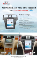 Lecteur DVD de voiture 2K Android 13 pour Lexus 2002-2005 ES350 ES300 ES330 Carplay 4G LTE GPS Navigatoion Car Audio 8 + 128G