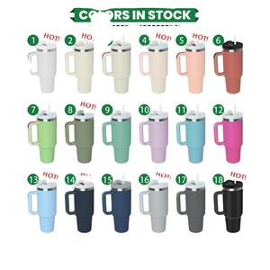 Gobelet isotherme personnalisé Adventure H2.0 en acier inoxydable de 40 oz, écologique, avec poignée et paille, isolation 6-12h, cadeau d'affaires - Product Image 2