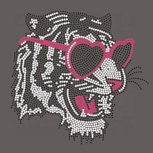 شريط نقل الأحجار الكريمة المخصص بالجملة، شريط لاصق بالحرارة لنقل الأحجار الكريمة على شكل نمر - Product Image 5