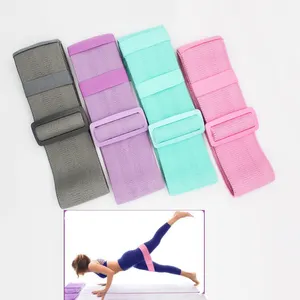 Logotipo personalizado Fitness Exercício Elástico Quadril Resistência Banda Moda Tecido Elástico Fitness Musculação Hip Band