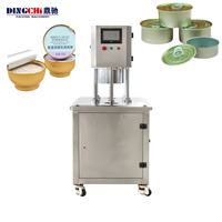 Scelleuse semi-automatique sous vide à azote PLC, nouvelle, pour aliments, boissons, cosmétiques, produits chimiques quotidiens, 5-15 canettes/min, papier 50-140mm