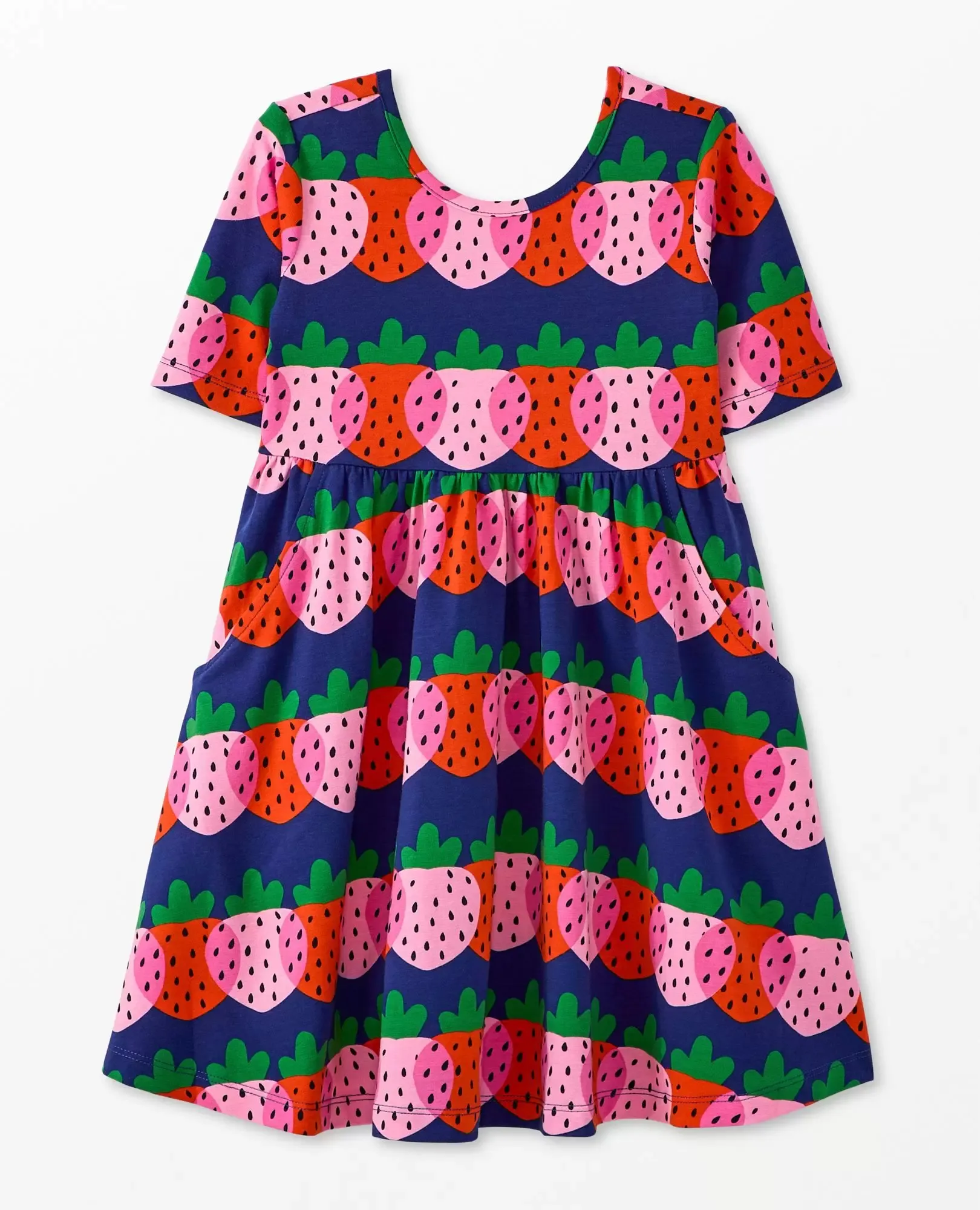 Soft and Comfortable Custom Printed Dress for Kids Cotton Fabric Perfect for Daily Activities and Playtime