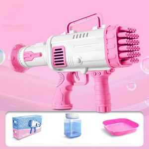 Summer Electric <b>Mini</b> Hole Bubble Gun Fully Automatic Children's Handheld Park Stall Blowing Bubble Toy <b>Soap</b> - Product Image 5