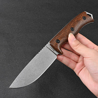 Couteau à lame fixe de survie en plein air en acier DC53 de haute qualité, couteaux tactiques de camping, couteaux de chasse, de pêche, outil de coupe EDC