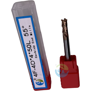 Personalizzabile 55 gradi 4D * 4 * 50L 4 flauto fresa macchina tungsteno acciaio CNC strumenti fine mulini per la fresatura di alluminio - Product Image 2