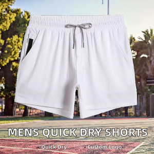 Pantalones Cortos Deportivos de Baloncesto para Hombre, Estilo Urbano, con Logotipo Personalizado, de Secado Rápido, de Poliéster de Alta Calidad, de 5 Pulgadas, para Verano - Product Image 2