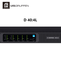 Amplificador de Potencia Activo Profesional D40:4L de 4000W y 4 Canales, Impedancia de 8 Ohm/4 Ohm para Conciertos y Uso en Escenarios