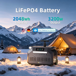 Estación de energía portátil recargable para exteriores German Spot MPPT Solar LiFePO4 de 3200w y 2048wh para emergencias. - Product Image 1