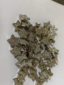 Biểu Tượng Tùy Chỉnh Lớn Áo <span class=keywords><strong>Snap</strong></span> Nút Vòng Kim Loại Màu Trắng Với Ưa Thích Hợp Kim Rhinestone Vàng Chân Mạ Kẽm Kim Loại - Product Image 4