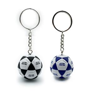 Portachiavi Personalizzato Premium a Forma di Pallone da Calcio 3D, Mini Pallone Portachiavi - Product Image 2