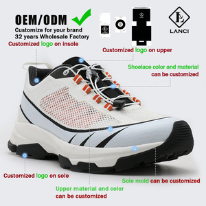 ผู้ผลิต รองเท้า LANCI ออกแบบรองเท้าเดินป่ากันลื่น ทนทานต่อการสึกหรอ ระบายอากาศได้ดี สำหรับผู้ชาย - Product Image 3